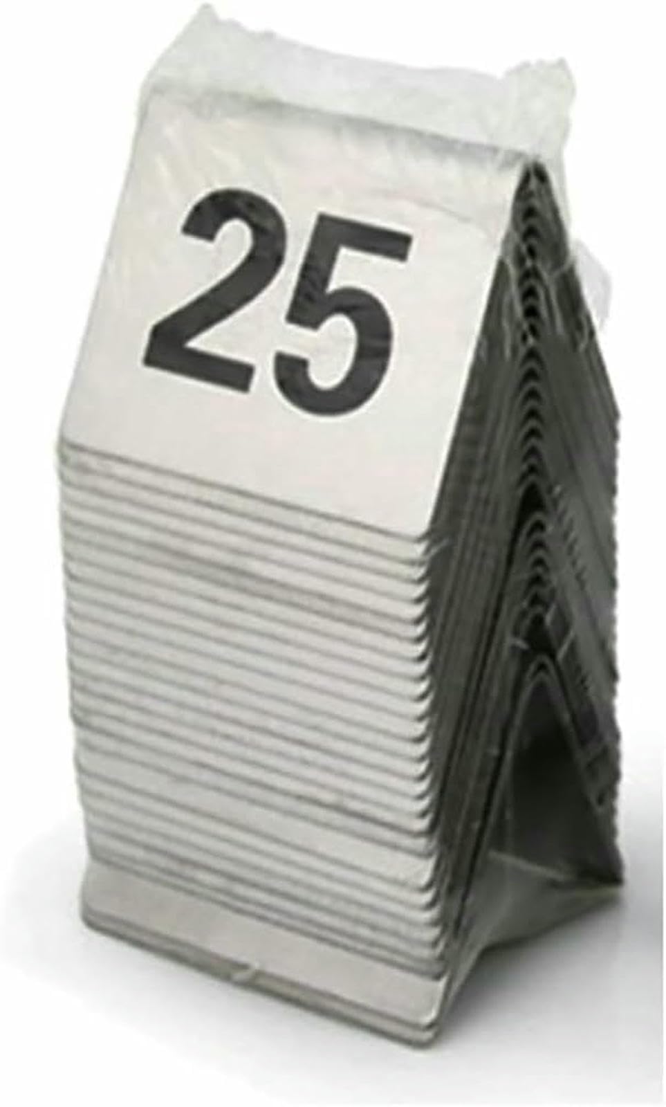 Placas de números de mesa, estilo tienda de campaña de acero inoxidable, visualización digital de números para eventos, bodas, cumpleaños y fiestas