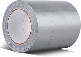 Sponsored Ad - Heavy Duty Silver Duct Tape, Professional Grade Multi-Use Duct Tape, 48mm x 32m (1.88 inches x 35 Yards), ...