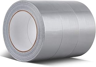 Sponsored Ad - Heavy Duty Silver Duct Tape, Professional Grade Multi-Use Duct Tape, 48mm x 32m (1.88 inches x 35 Yards), ...