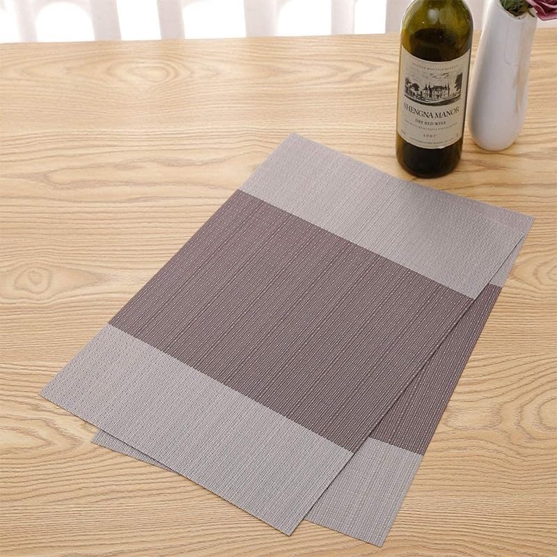 Nordic Color Matching Placemats Creative Easy to Clean Plate Mats Home Hotel Restaurant Coasters(White-Patch Five-Pointed star4)