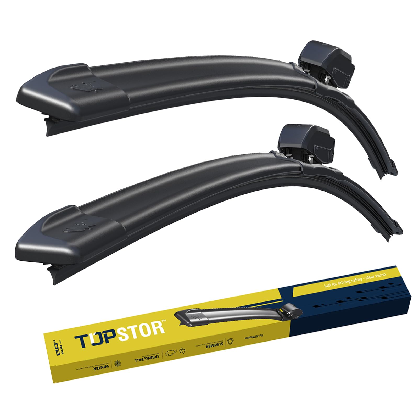 Topstor Windshield Wipers Wiper Blades - OEM QUALITY Premium All-Season Windshield Wiper Blades for Toyota Camry 2012-2017,Honda UR-V 2017-2020 (26"+