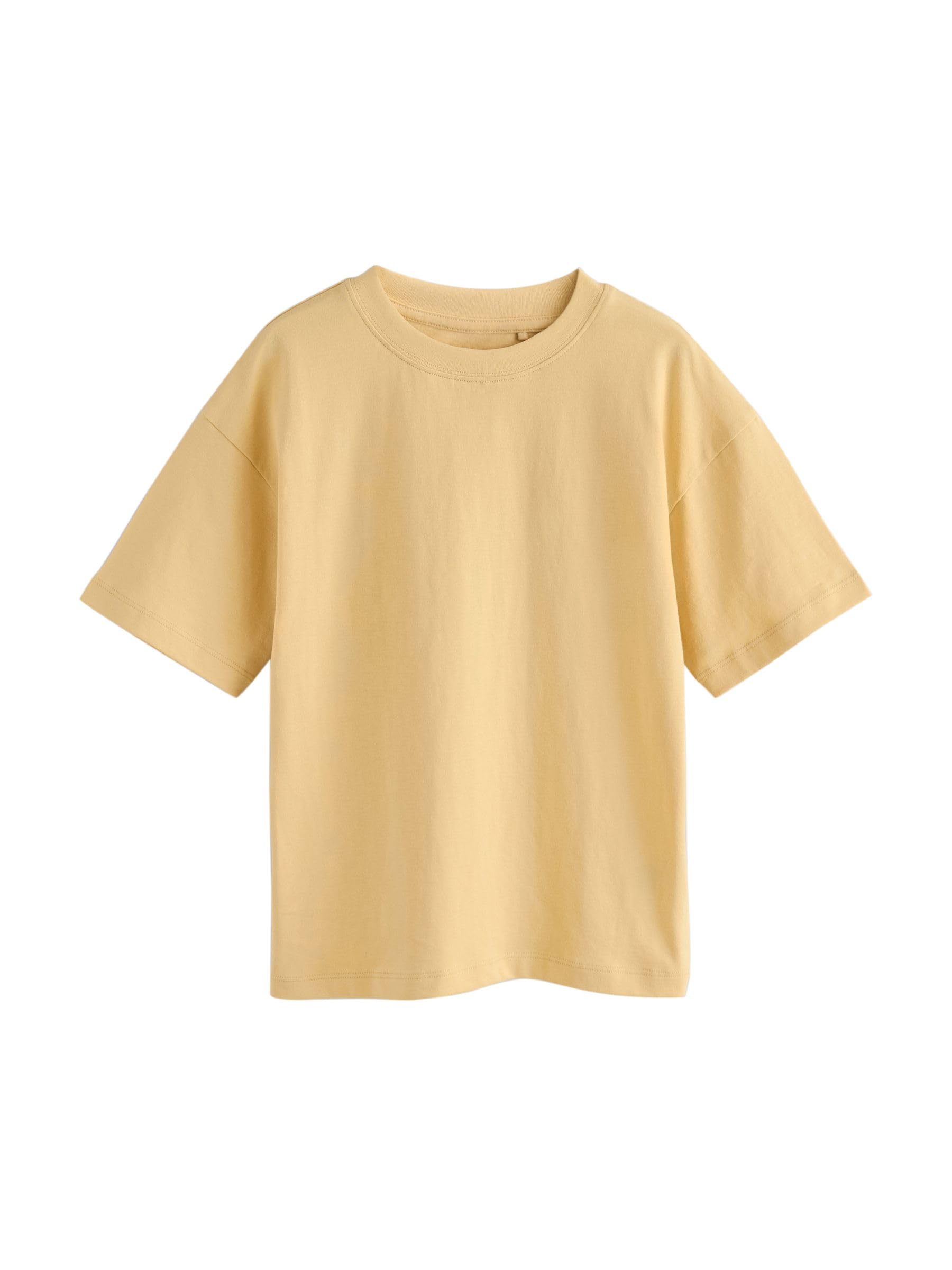 NEXT Ragazzo Confezione da 4 t-Shirt comode a Maniche Corte | Bambino, Pull On, 100% cotone, Lavabile in lavatrice