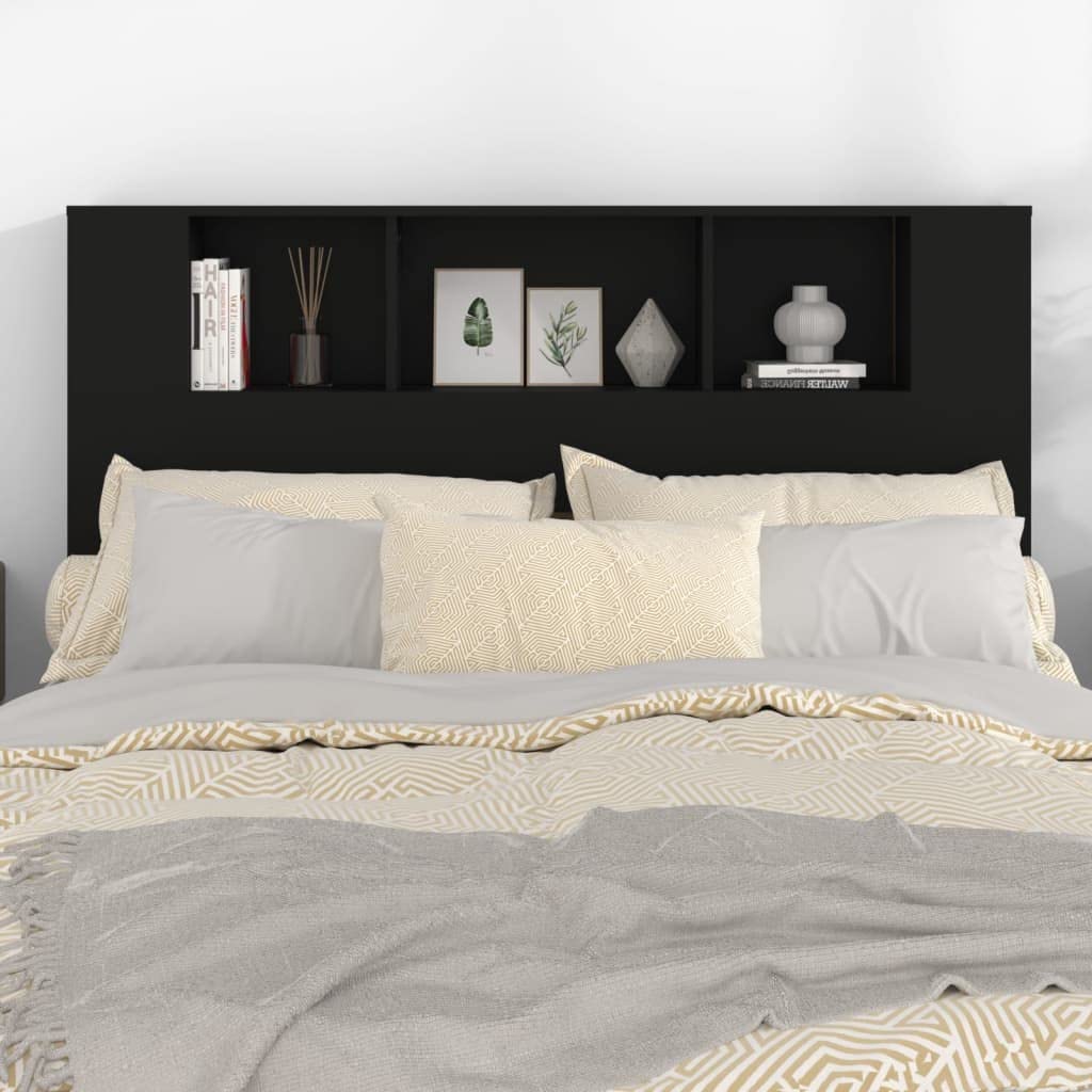 Tête De Lit Métal Noir 140 Cm VidaXL - Design Classique Avec Pieds, Pour Cadre De Lit 140 Cm, Acier Robust - 8