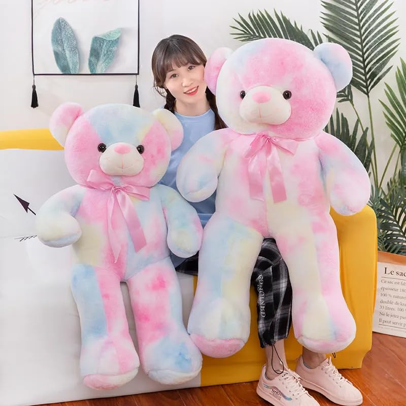 Image of RVA Super Soft Stuffed Rainbow Teddy Bear Plush Toy Teddy Bear Cuddly Baby Soft Toy for Girls, Women, Birthday, Wedding, Anniversary, Valentine's Day for Kids Girls & Boys Birthday Gifts (60 CM)