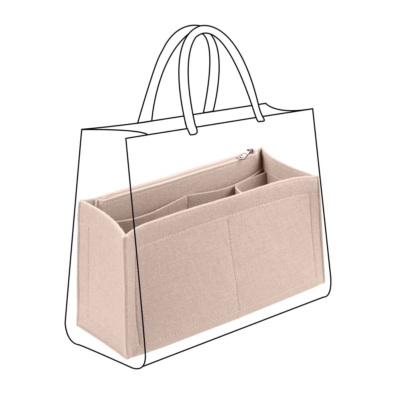 Organiseur de sac Onthego GM Lckaey pour protéger la doublure et éviter le désordre
