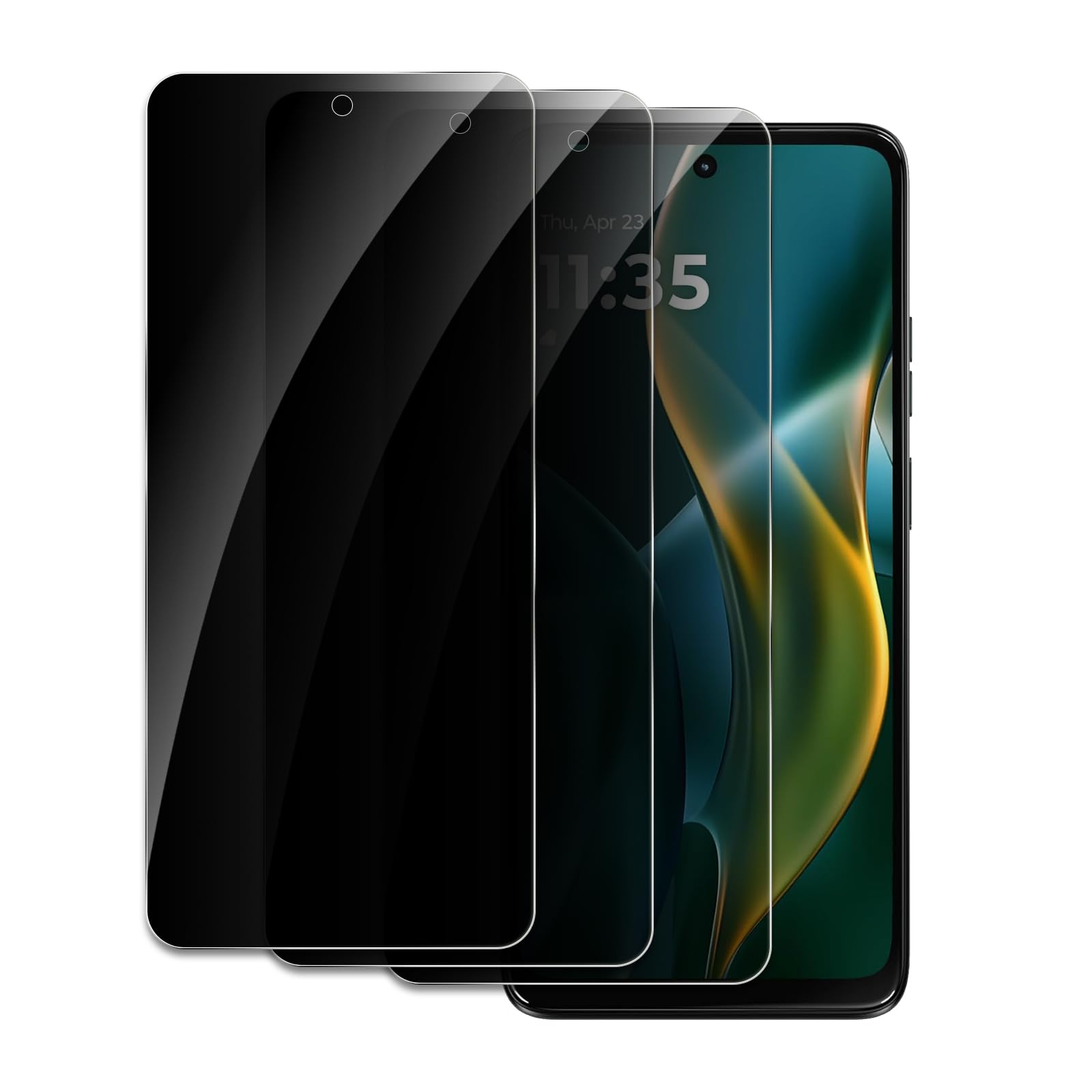 Pellicola protettiva per la privacy per Motorola Moto G 5G 2025, accessori in vetro temperato infrangibile, pellicola in vetro temperato anti spia, compatibile con custodie, ultra resistente, durezza