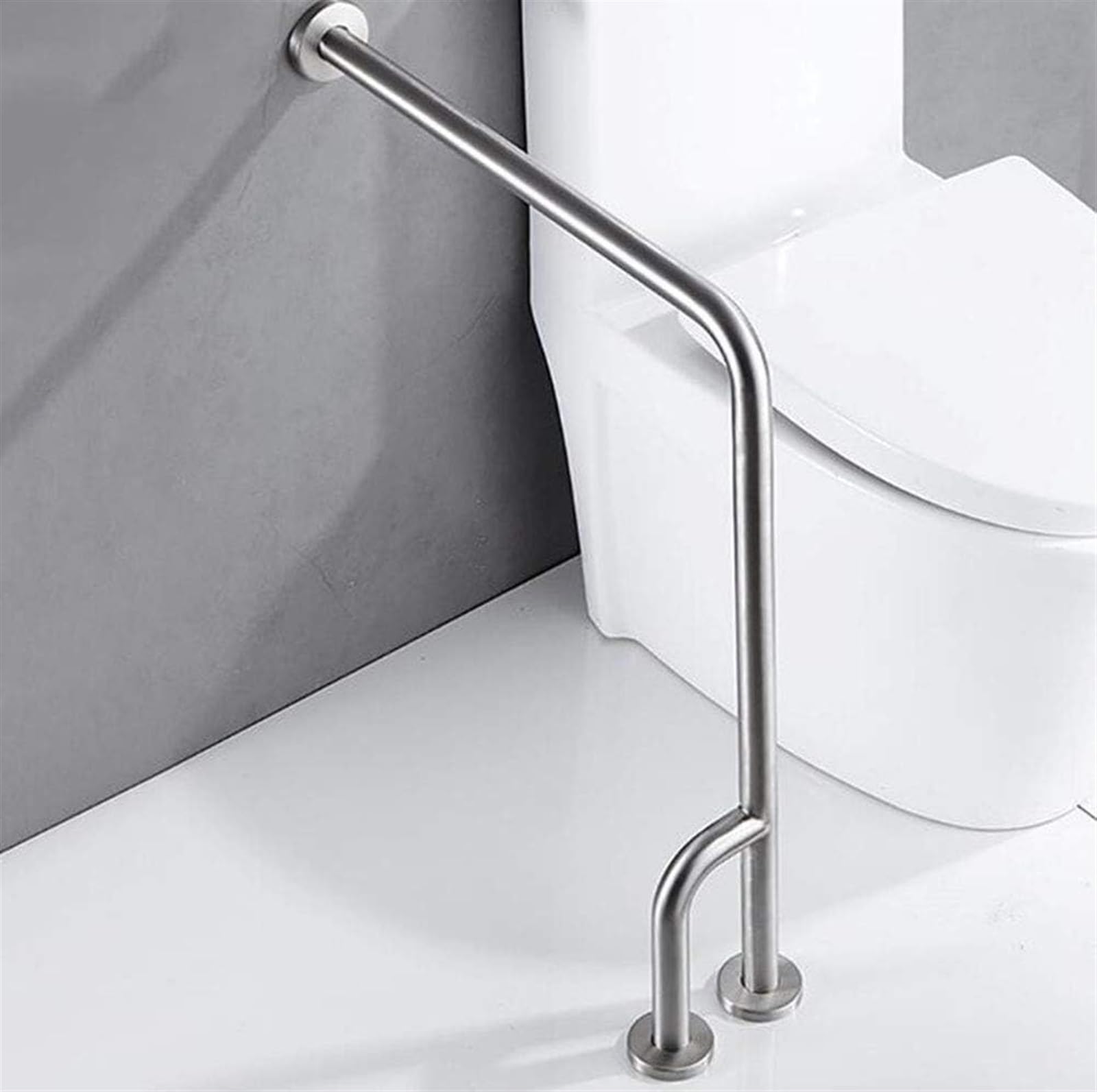 Rieles de agarre, barra de soporte para pasamanos de baño, seguridad para discapacitados, soporte para asiento de baño, barras de rieles/izquierda