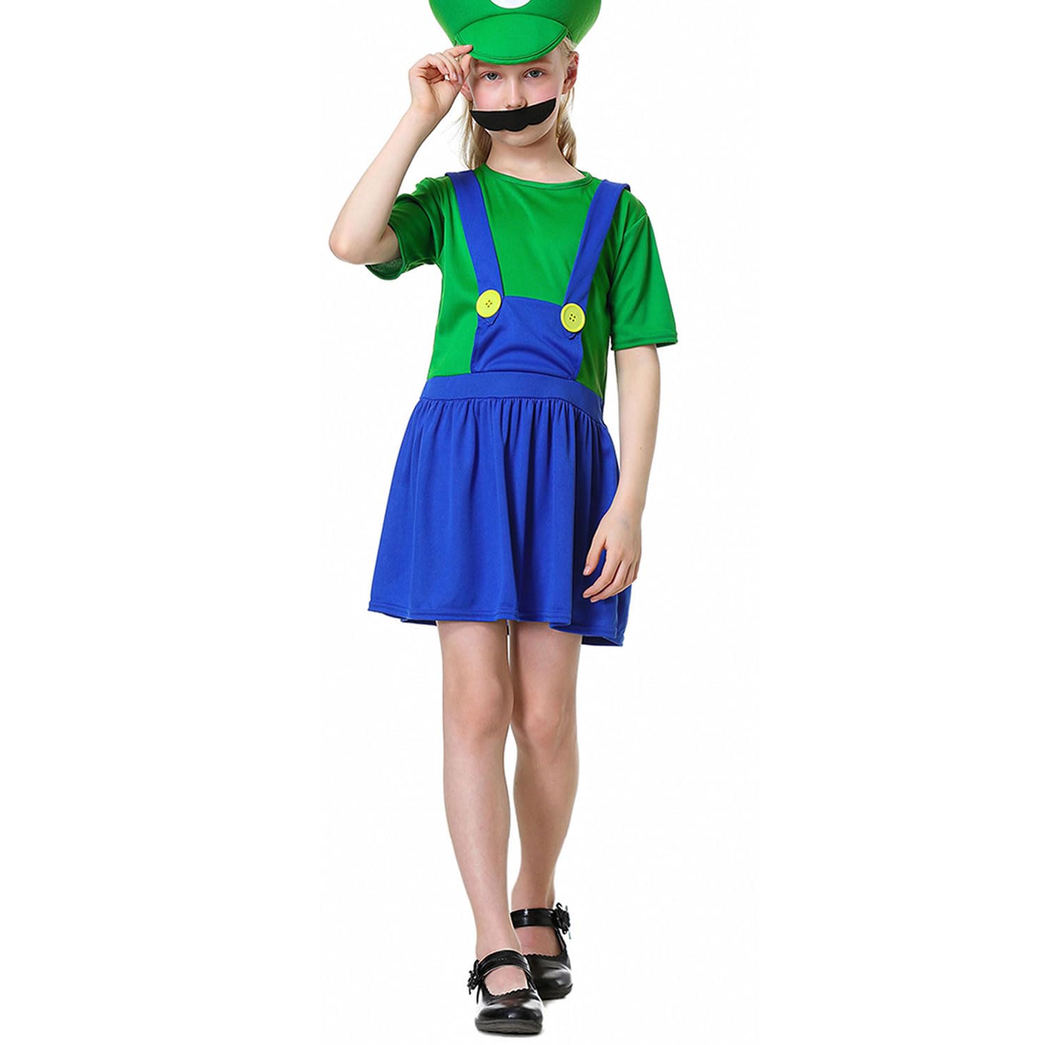 Costume Super Brothers Adulti E Bambini - Tuta Da Gioco Retrò Per Halloween, Carnevale E Cosplay - Foto 7