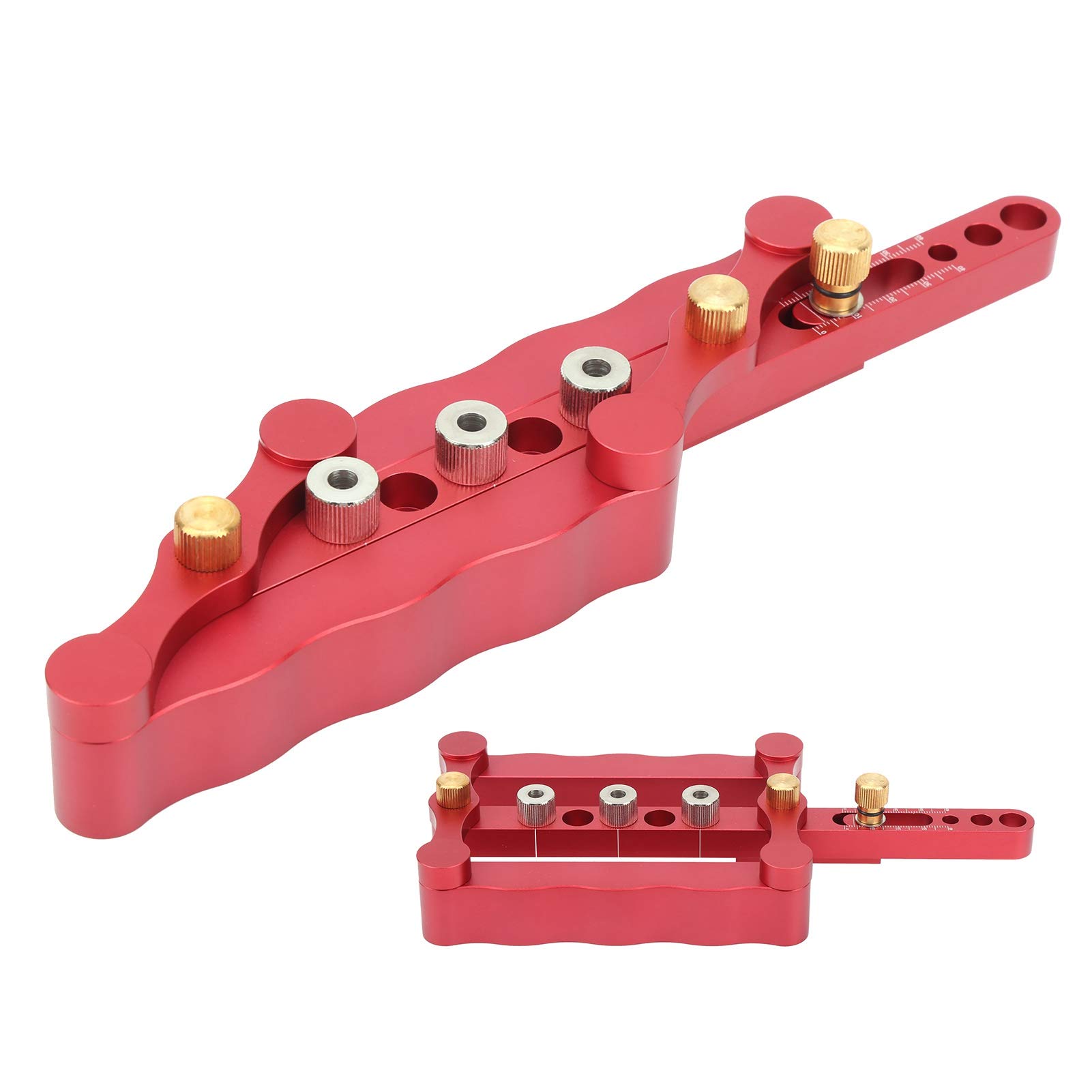 Guía de perforación, localizador de punzón de carpintería, localizador de punzón de punzón ajustable para carpintero bricolaje muebles de trabajo de madera