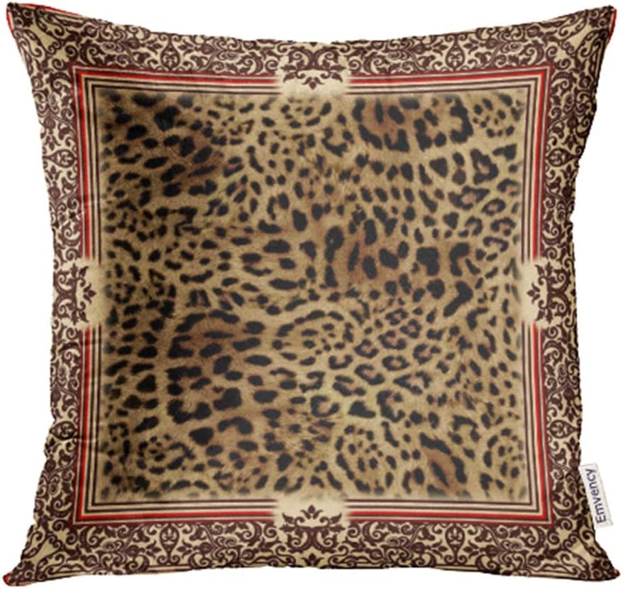 Emvency Throw Pillow Cover Case Beautiful Wild Leo Pattern