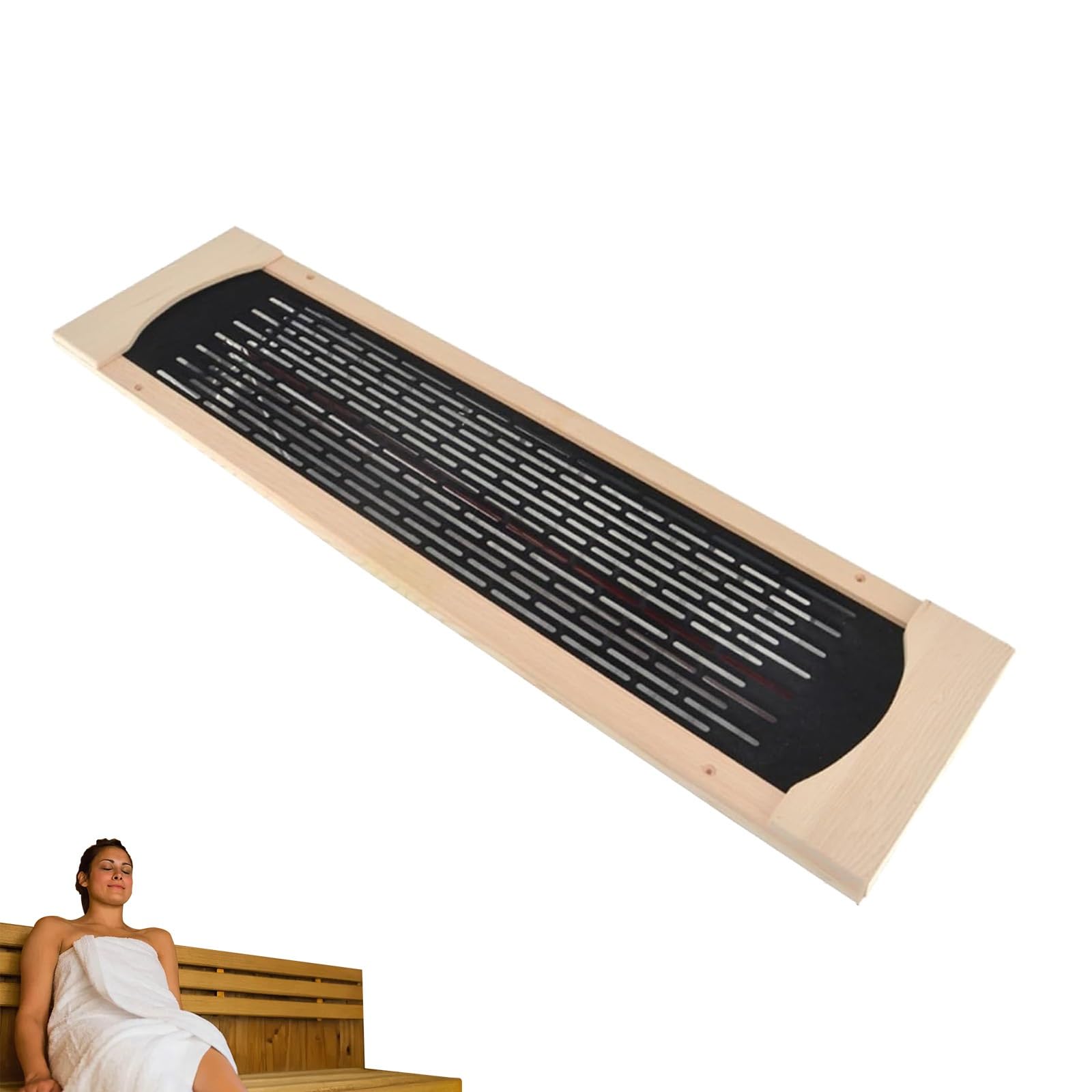 Tubo riscaldante per sauna a infrarossi in ceramica, pannello riscaldante per spa domestica, tubo riscaldante a infrarossi da 350 W con protezione, accessori per riscaldamento sauna, per casa, hotel
