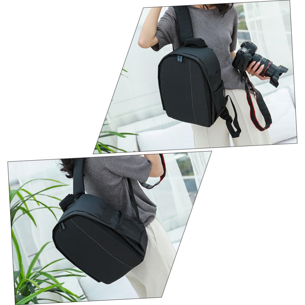 VALICLUD Zaino per Fotocamera Dslr Spugna Antiurto, Borsa Portaoggetti Portatile Tasche Laterali per Accessori, Adatto per Viaggi, Escursionismo e Uso Quotidiano
