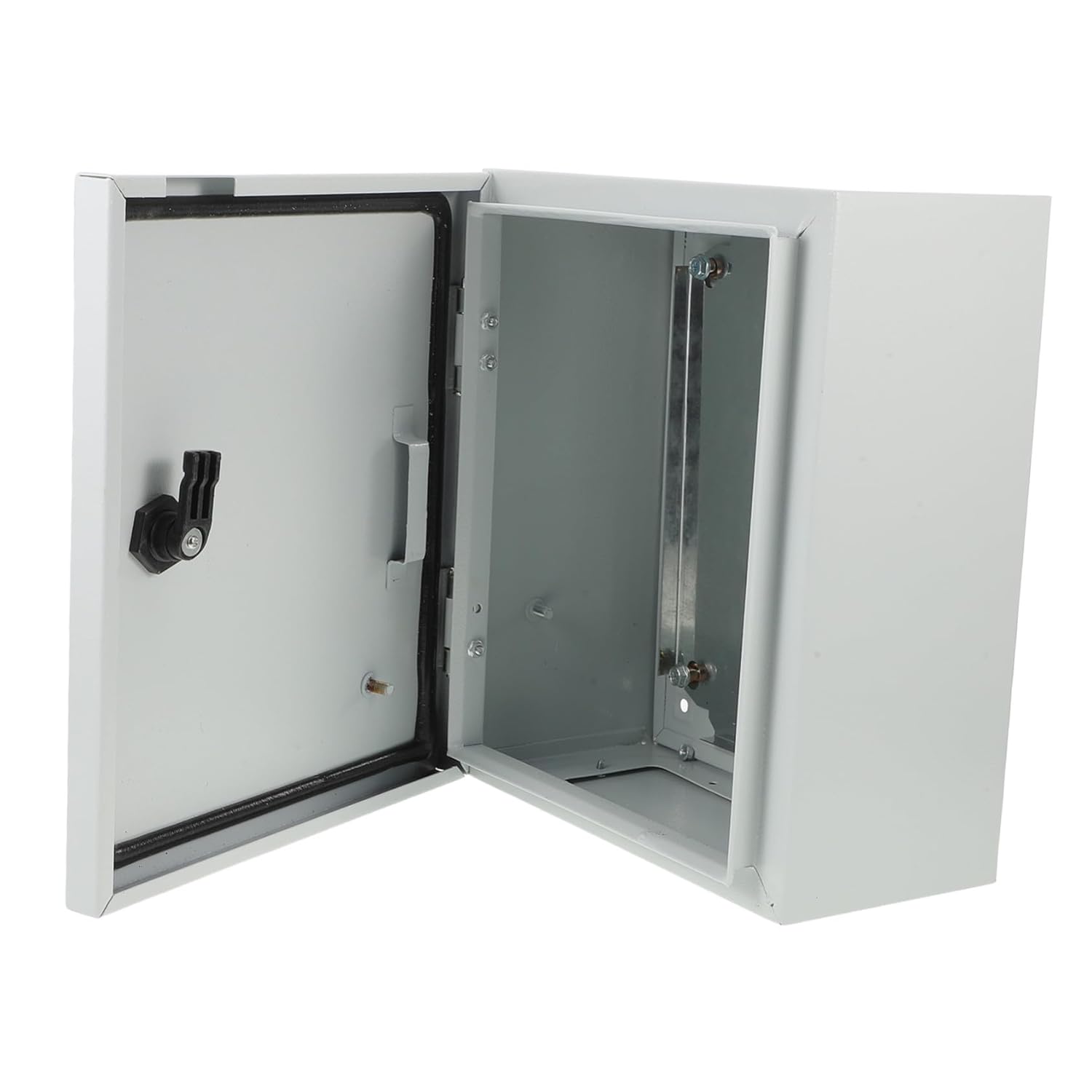 Outdoor Electrical Box with Lock UV Resistant Weatherproof Junction Enclosure for Indoor Outdoor Electronics Quick Installation Wall-Mounted Control Cabinet