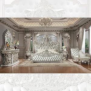 Shaan Elegant Formal Bedroom Set in...