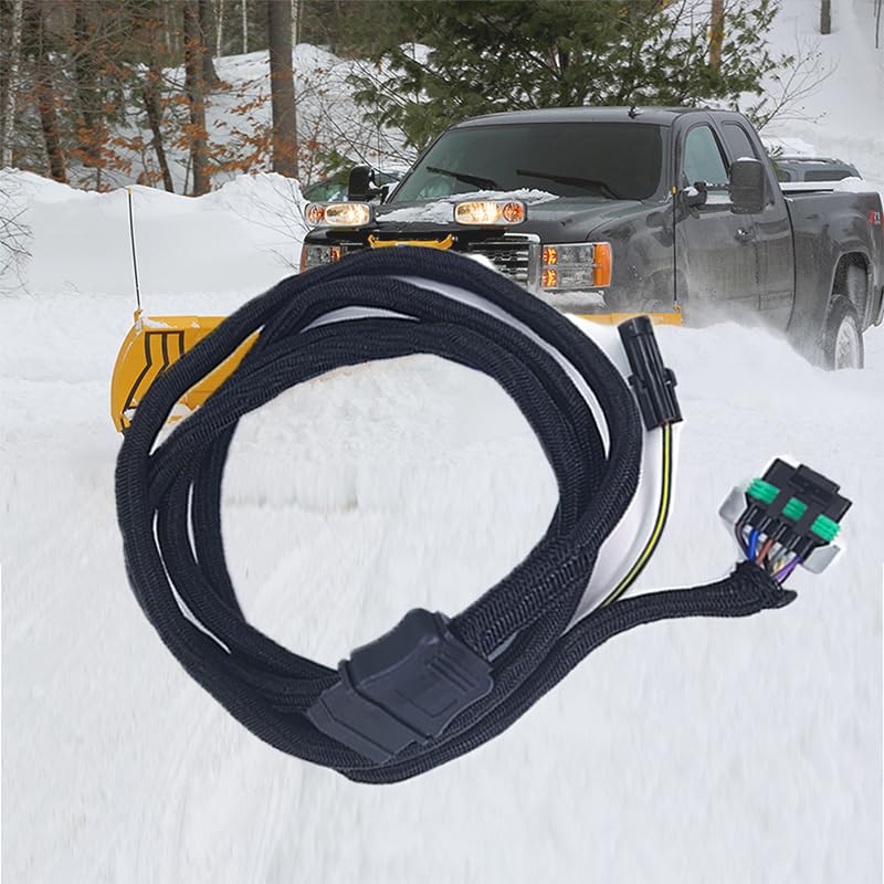 11-Pin Vehicle Side Light Wiring Harness Kit Fit for Western Fisher Blizzard SnowEx Plows Replace 26357/22413