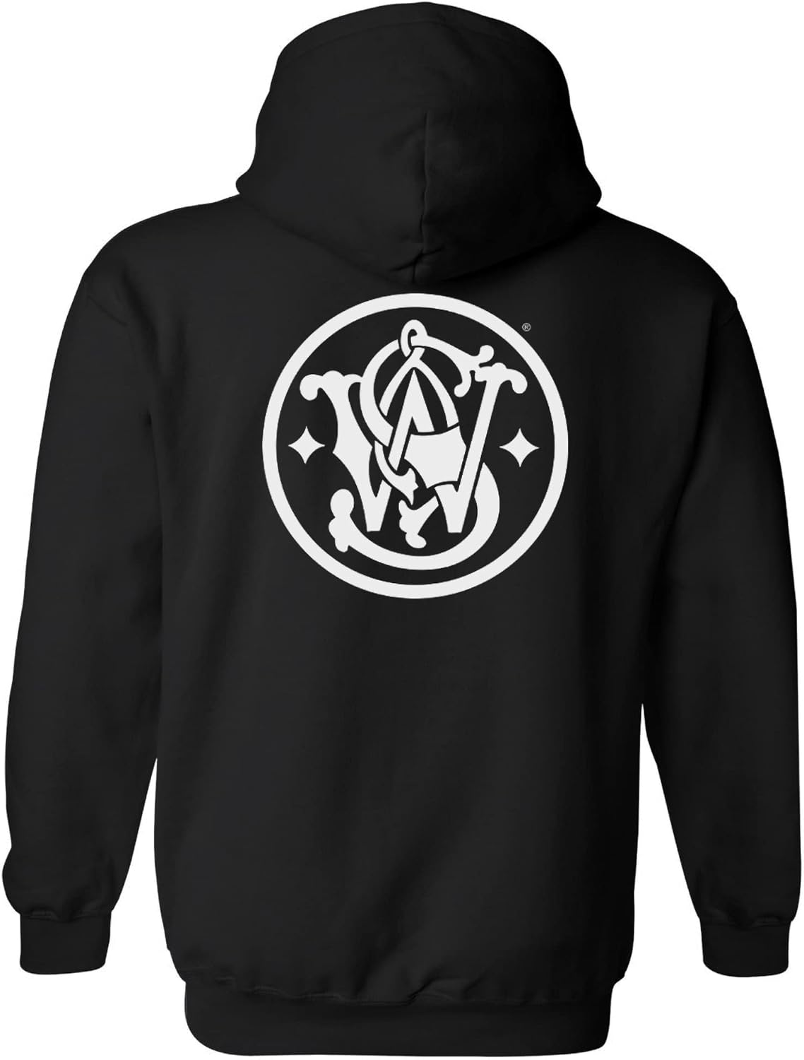 Smith and Wesson Men’s Circle Emblem Long Sleeve Cotton Hooded Sweatshirt