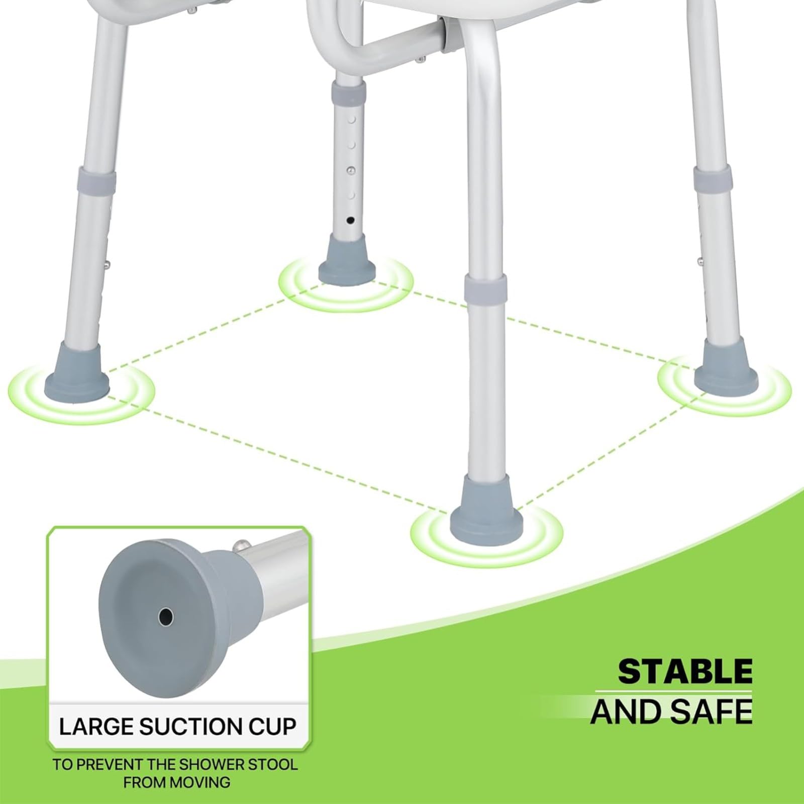 Taburete Baño Ducha Forma De U Higiénico,Banqueta Baño Adultos,Silla para Ducha para Personas Mayores,Taburete Ducha para Mayores,Silla Ducha Taburetes para Baño Confort