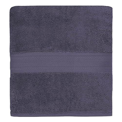 Drap De Bain Maxi Sensei Sensoft 100x150 Cm - 560 G/m², 100% Coton Peigné, Absorption élevée, Couleur Anthracite
