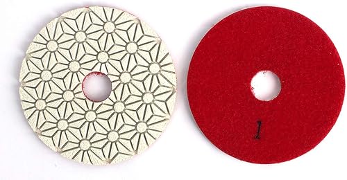 Miniatura 3 de Almohadillas de pulido de diamante de 3 pasos de 4 pulgadas para piedra de ingeniería de cuarzo de mármol de granito