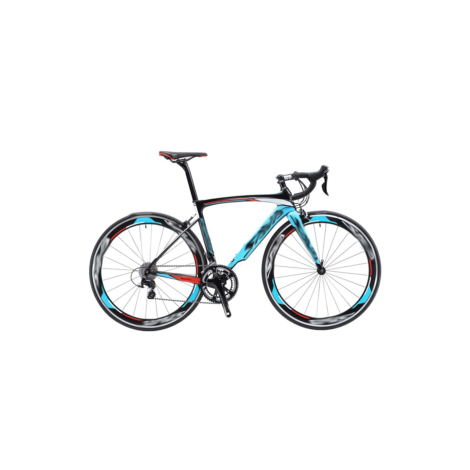 WRFTTCRR Beach mat Road Bike Carbon 700c Bicycle Carbon Road Bike With 18 Speeds Racing Road Bike Carbon Fiber Bike(Hortel�,18speed)