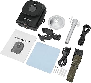 Câmera de lapso de tempo, planta de construção ao ar livre, vida meteorológica, tela TFT HD 1080p, tela TFT de 2,4 polegadas, gravação ao ar livre, câmera de lapso de tempo de baixa luz, lente grande angular colorida