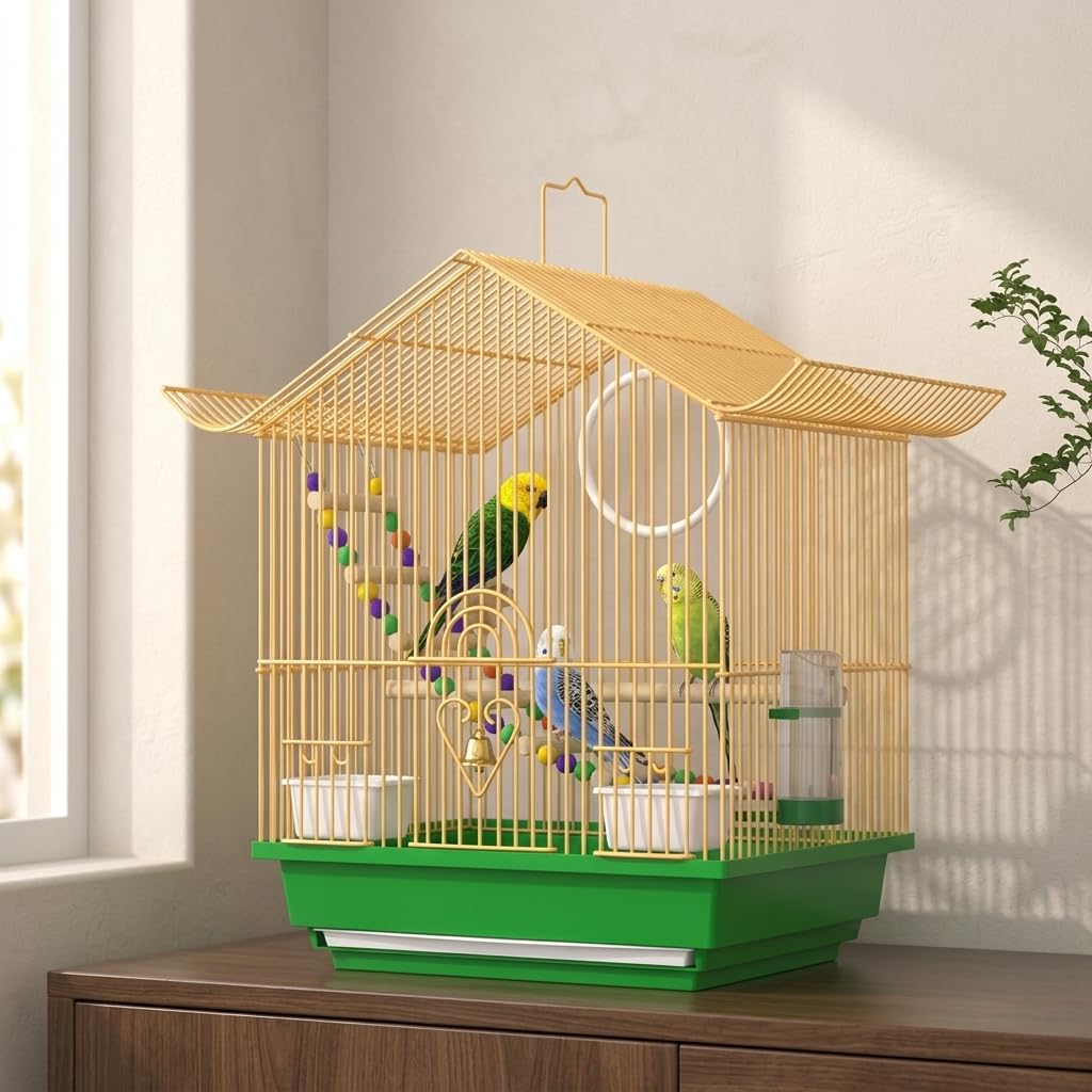 Amazon | Nishiyuenyi 繁殖対応金属製鳥かご小鳥用ケージインコ