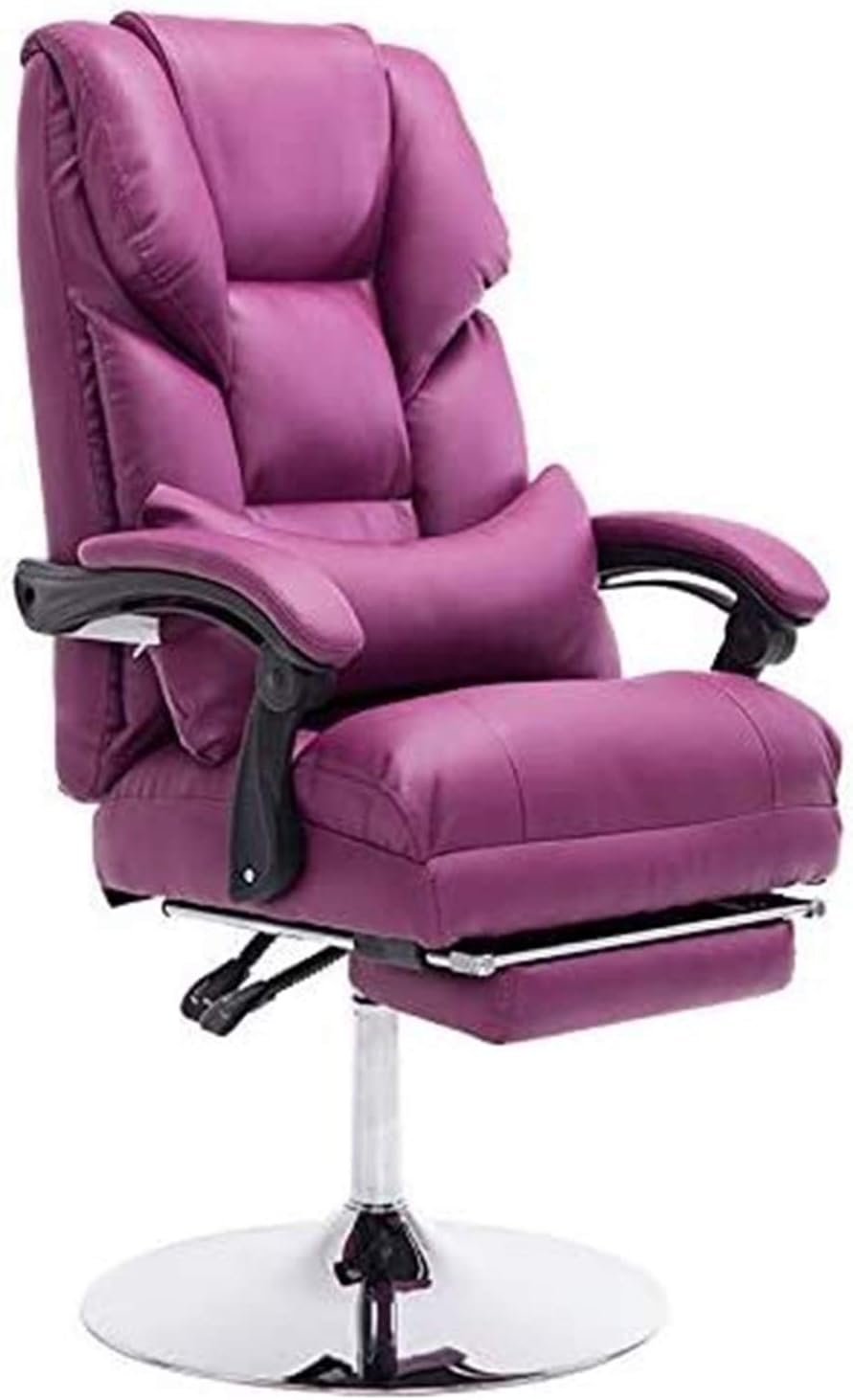 Executive Office Chair Computer Chair with Footrest Office Chair Boss Chair Lift Swivel Chair Reclining Beauty Salon Customer Experience Chair (Size : Pink)