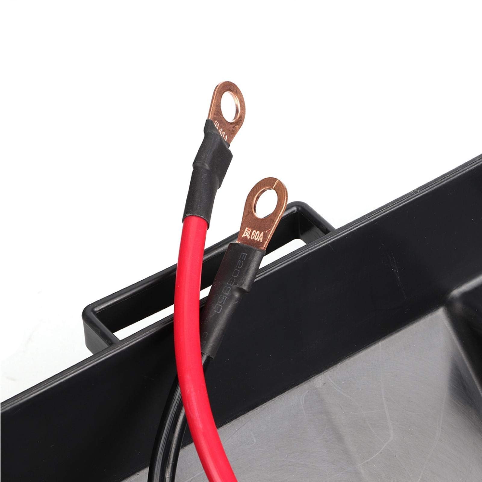 Batteriebox für Bootsmotor, Fydun Trolling Batteriekasten USB und 12V Anschluss Kunststoff Trolling Motor Station Batteriekasten Marine Batterie Zubehör