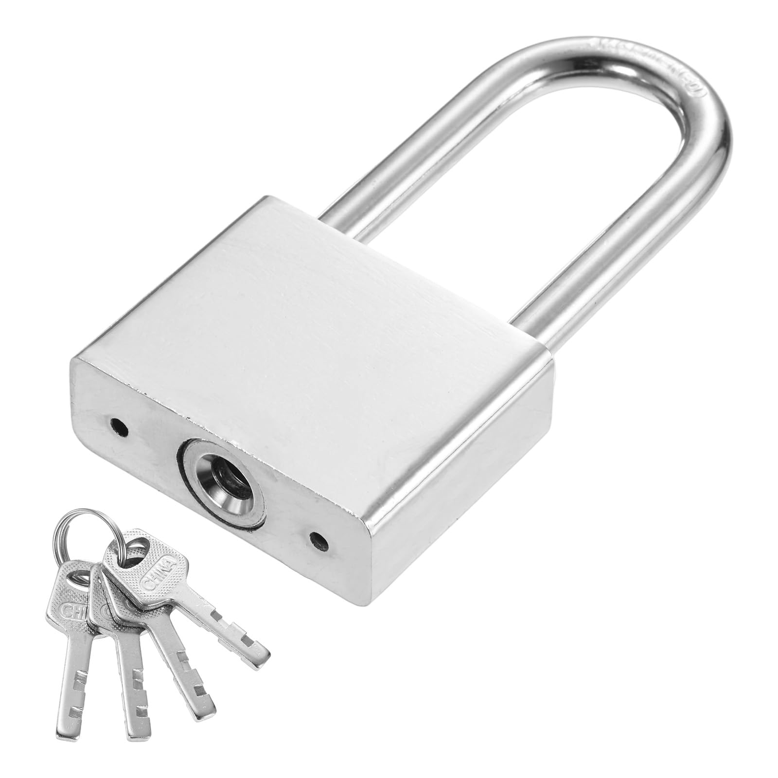 PATIKIL 1-7/8 Inch (48mm) Heavy Duty Lock, 1Pcs Alloy Steel High Security Padlock with 4 Keys for Gate Warehouse Shipping Container Storage Door Window (H:97mm)