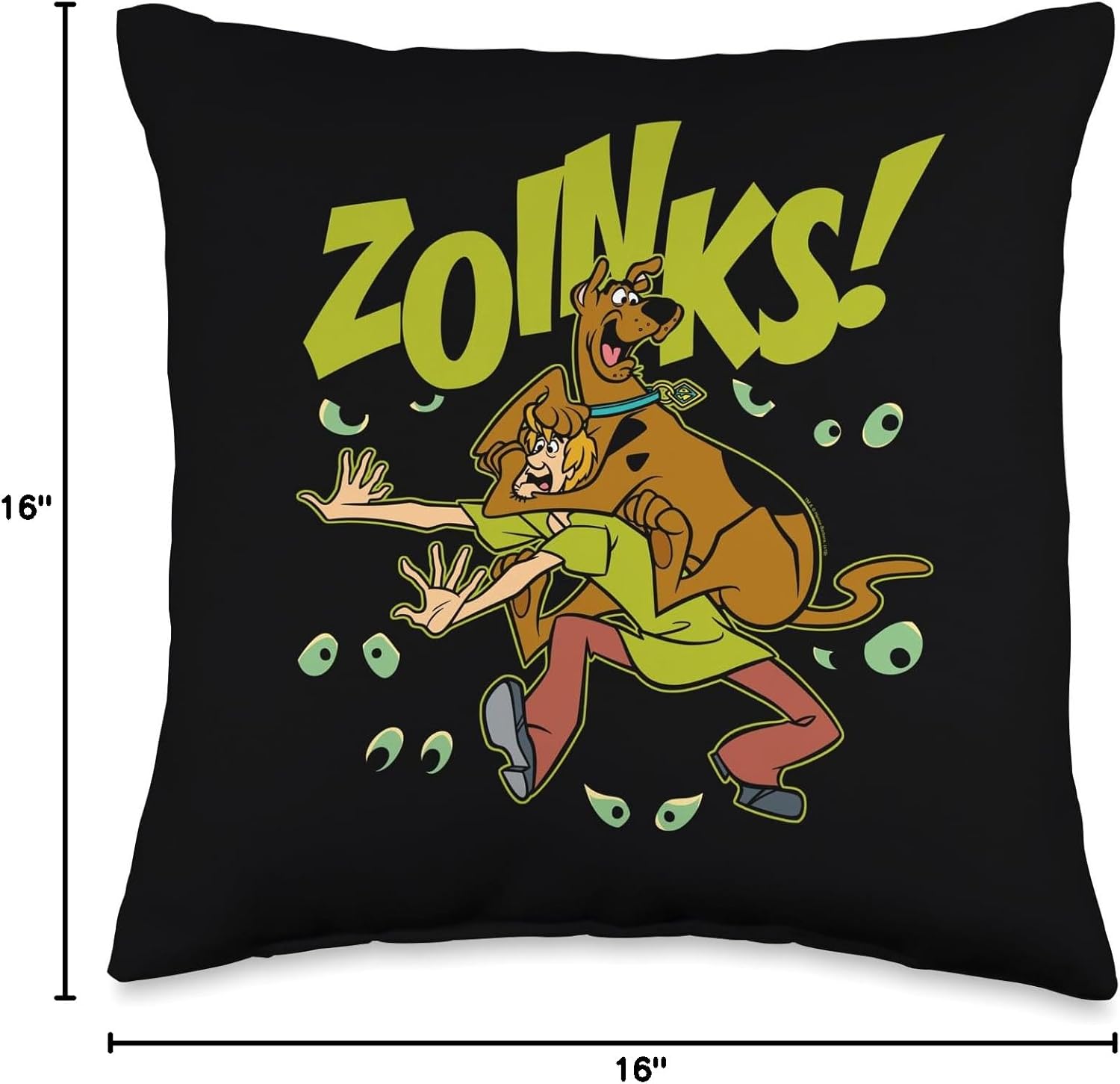 Scooby-Doo Shaggy Zoinks Throw Pillow