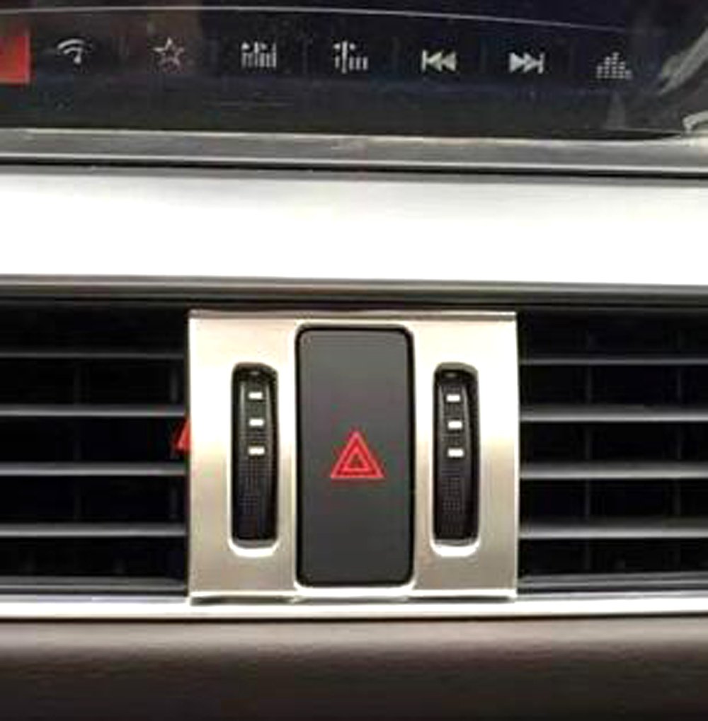 Interior Warning Light Control Button Cover Emergency Light Trim Decor for Mazda 6 M6 2016 2017 Matte Left Hand Driving