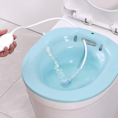 Miniatura 3 de Tubo de baño para manguera de baño sentado, rociador de bidé, manguera de descarga para hemorroides, cuidado posparto, baños de asiento para remojo