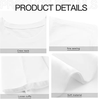 Personalized Tshirts Custom T Shirts for Men Women Custom Cotton T-Shirts Add Logo Image Text Front&Back Print