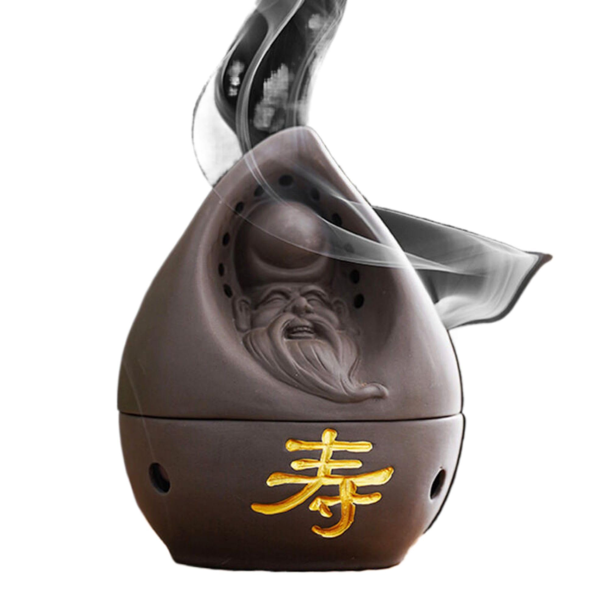 Amazon.com: 紫砂创意九尾狐狸盘香炉Incense Sticks Holder,Ceramic