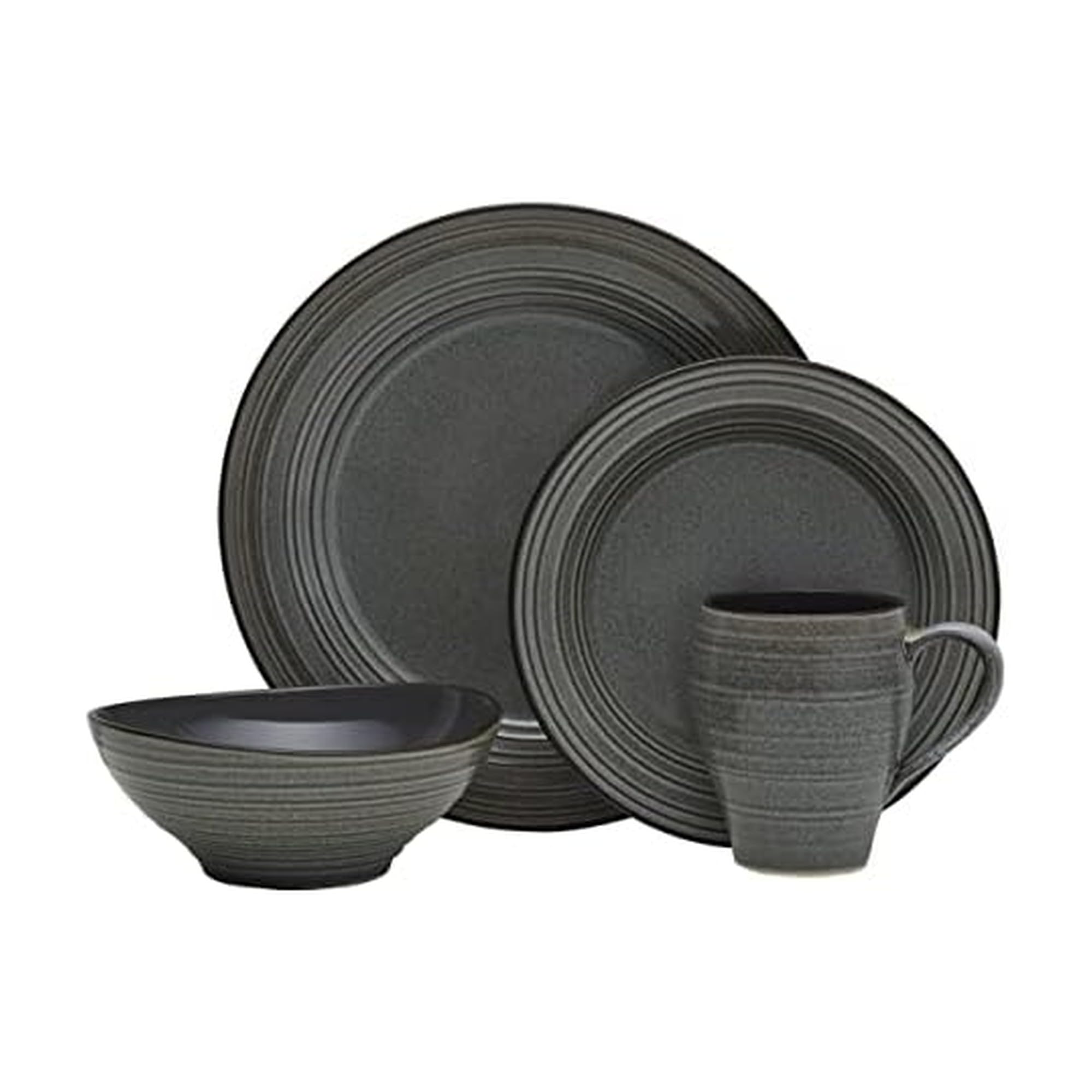 Amazon.com | Mikasa Swirl Speckle 16 Piece Dinnerware Set, Service