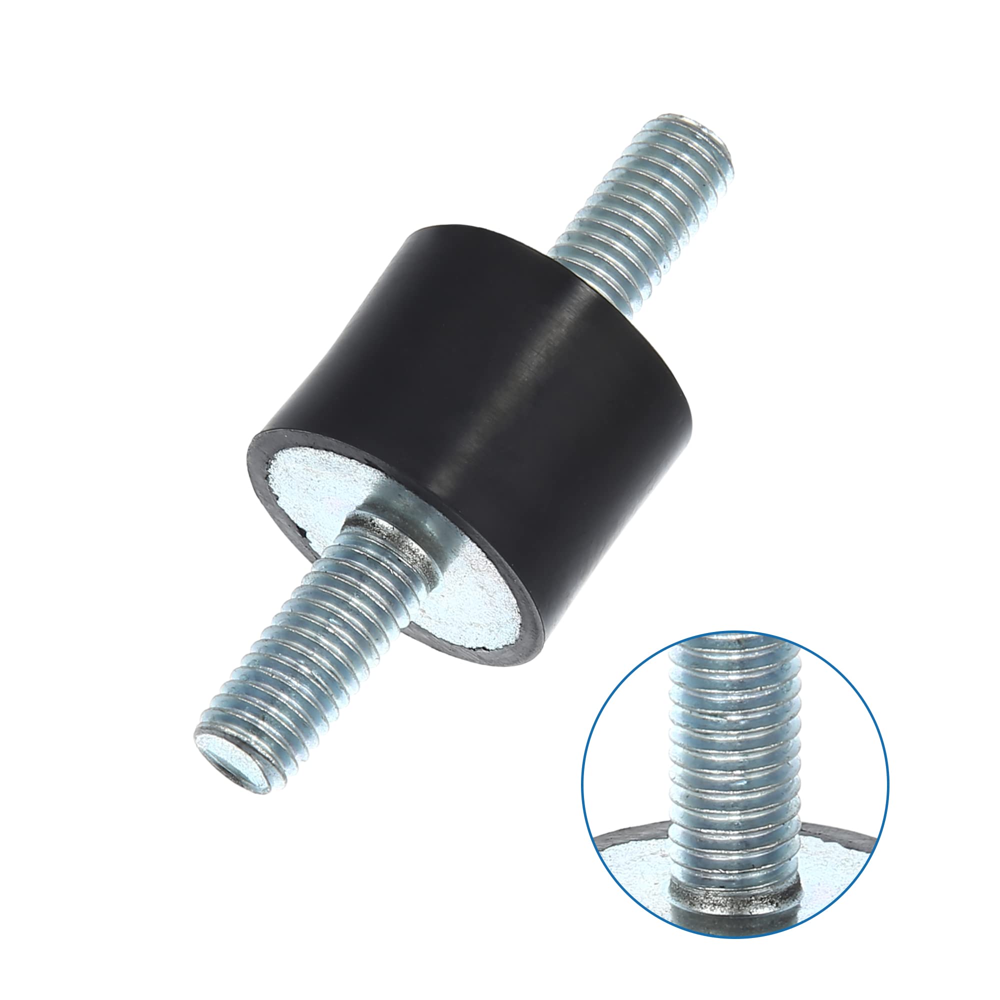 X AUTOHAUX Lot de 4 supports isolateurs anti-vibrations M8 en caoutchouc 25 x 20 mm pour moteurs de voiture