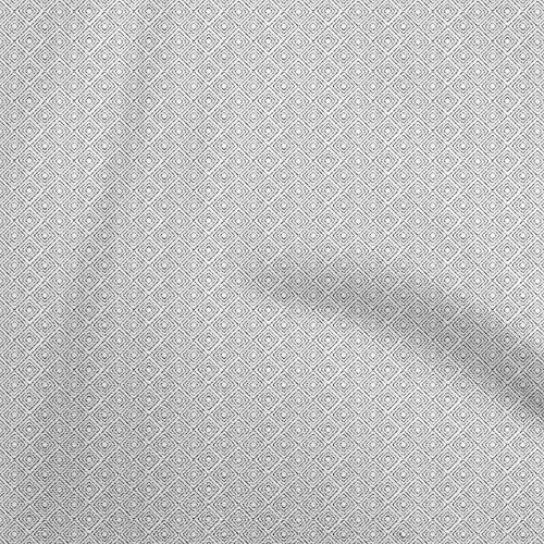 oneOone Cotton Poplin White Fabric Dot Sewing Material Print Fabric by The Yard 42 Inch Wide