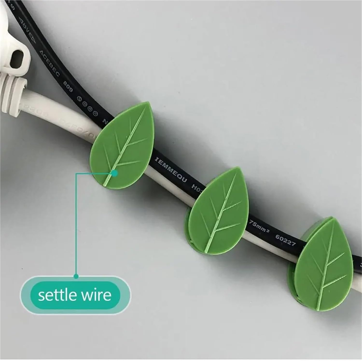 Plant Clips 300 PCS Wall Fixer Buckle Leaf Clips Flower Vine Self-Adhesive Leaf Shaped Clips for Gardening
