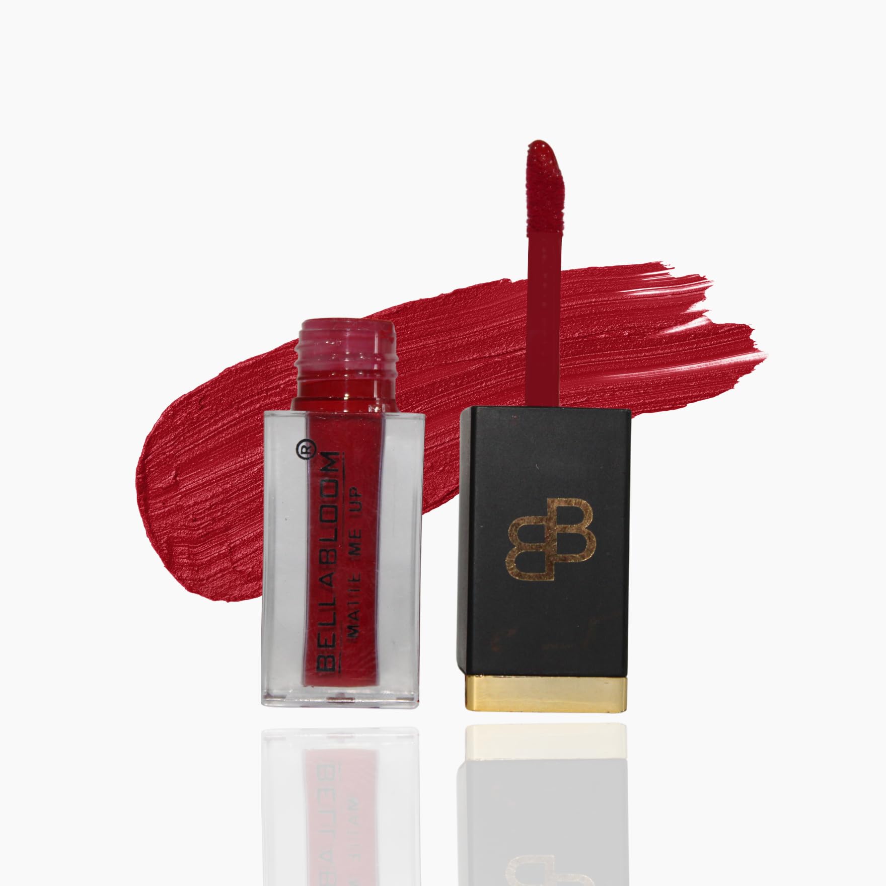 BELLABLOOM Matte Liquid Lipstick - Transfer-Proof, Smudge-Proof, Long Lasting, Infused with Vitamin E & Jojoba Oil - Perfect for Gifting, Wedding, Special Occasions, Travel (Pink Shade 3-5ML)
