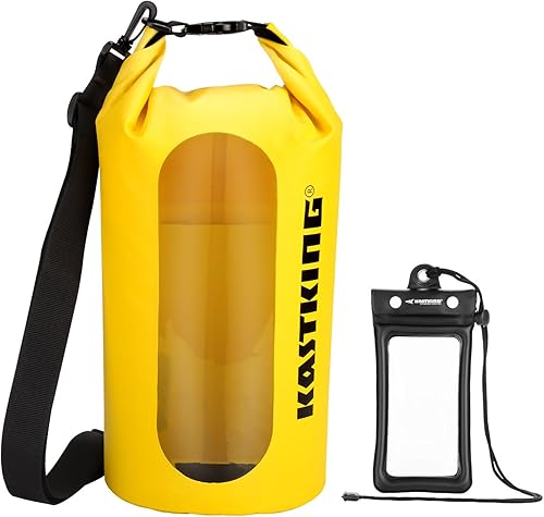 KastKing Bolsas secas, bolsas de almacenamiento 100% impermeables, construcción de grado militar para natación, kayak, canotaje, senderismo,