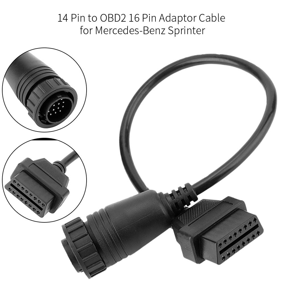 Adaptateur OBD 14 Pin Vers OBD2 16 Pin Tbest - Compatible Sprinter Van