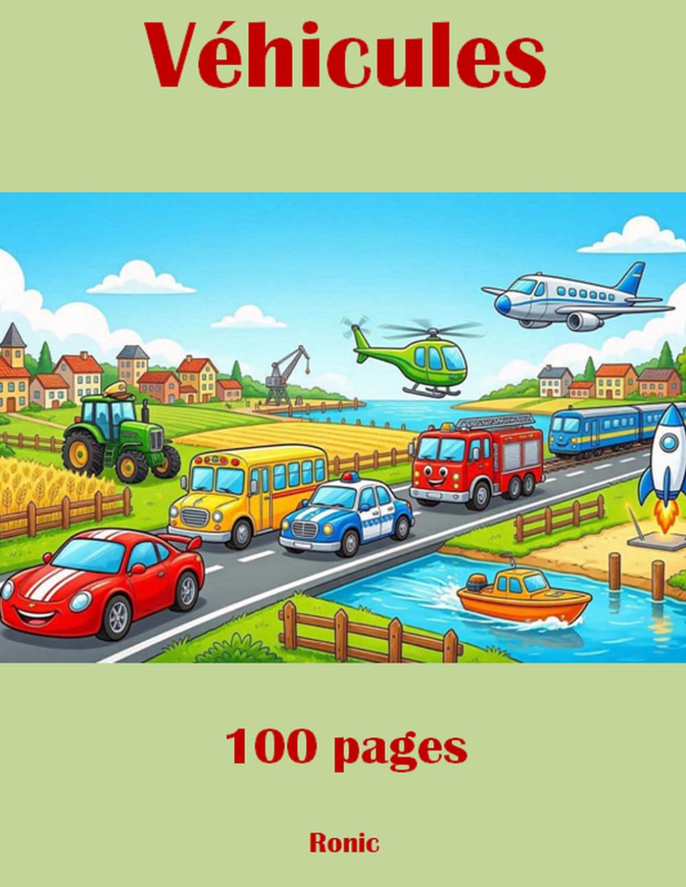 Livres de Coloriage Véhicules: 100 Images de Véhicules à Colorier