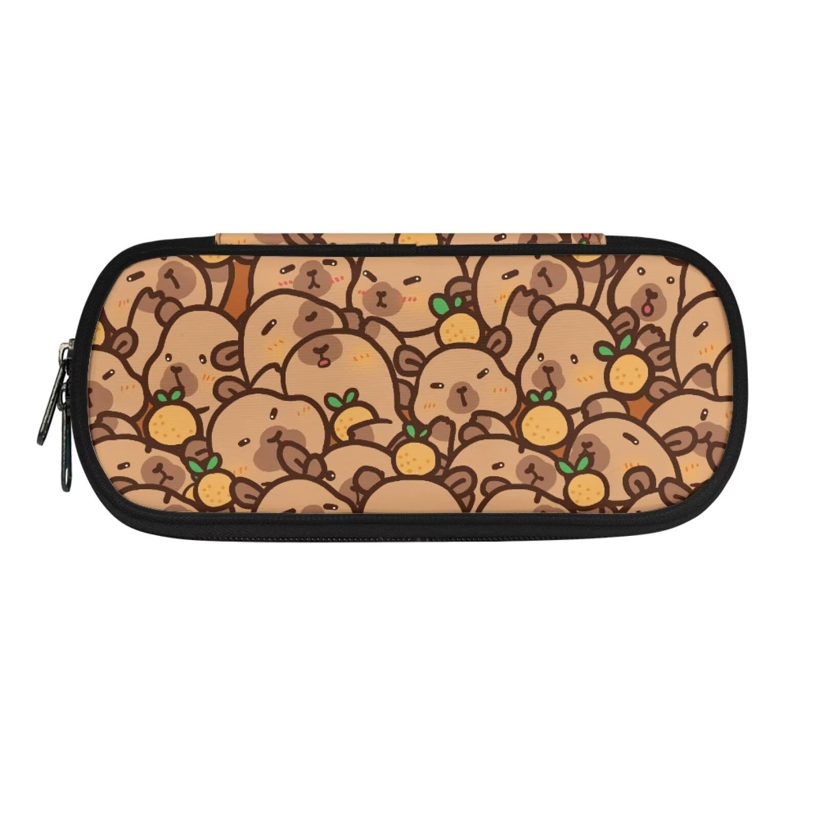 HUIACONG Pencil Case for Girls Cute Capybara Animal Pencil Pouch Lemon Pencilcases Large Capacity Pencils Case Pencilcase