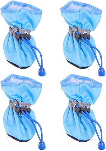 UKCOCO Zapatos de perro para perros pequeños a medianos, botines de perro, protector de patas para pavimento caliente, botas de senderismo de nieve