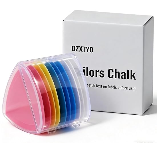 OZXTYO Triangle Tailors Chalk 10Pcs,Sewing Fabric Chalk and Fabric Markers for Quilting,Sewing Supplies Accessories - 10 PCS