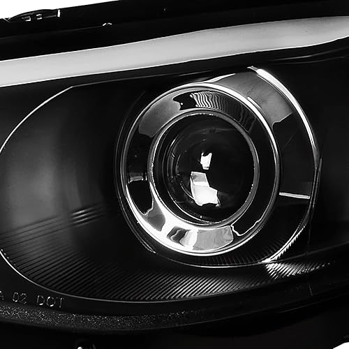 Miniatura 7 de Spec-D Tuning Faros delanteros de proyector LED negros compatibles con Subaru Impreza Outback Sport 2008-2011, Subaru Impreza WRX 2008-2014,
