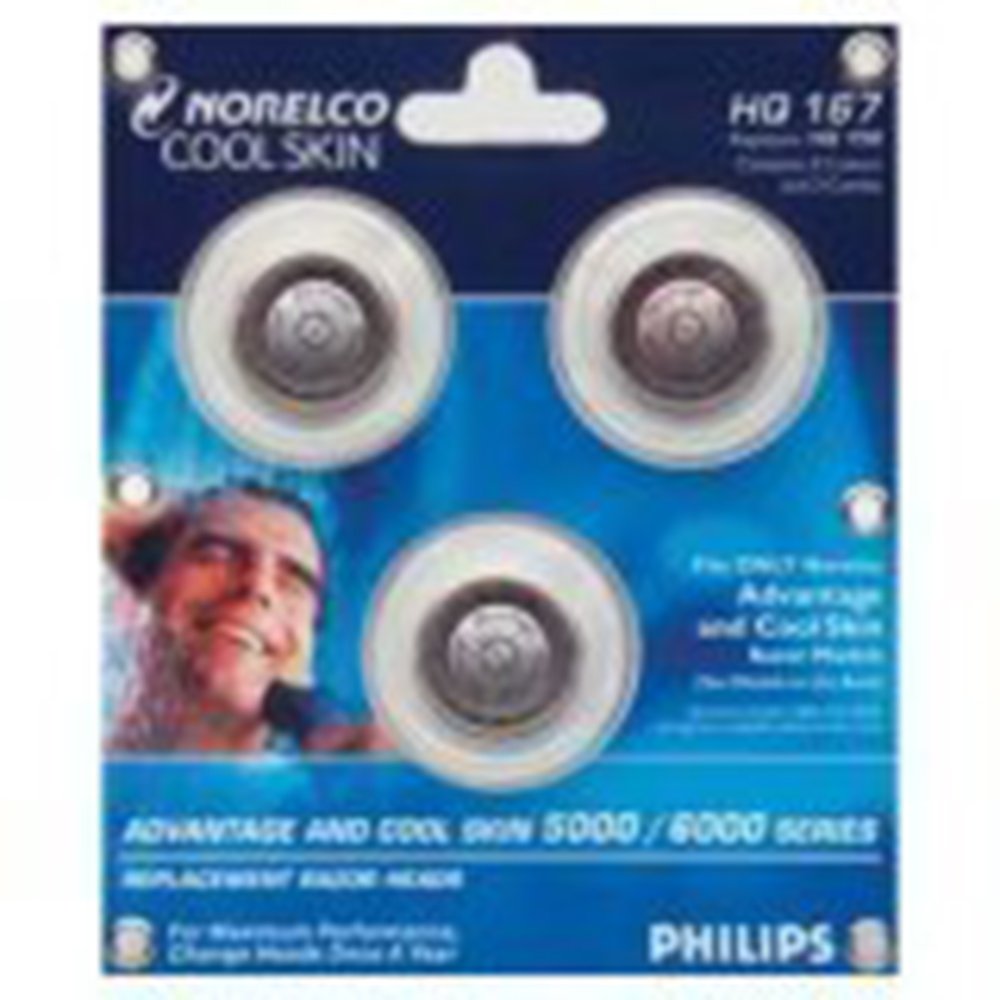 Philips Norelco HQ167 Cool Skin Replacement Heads for 6700 Series