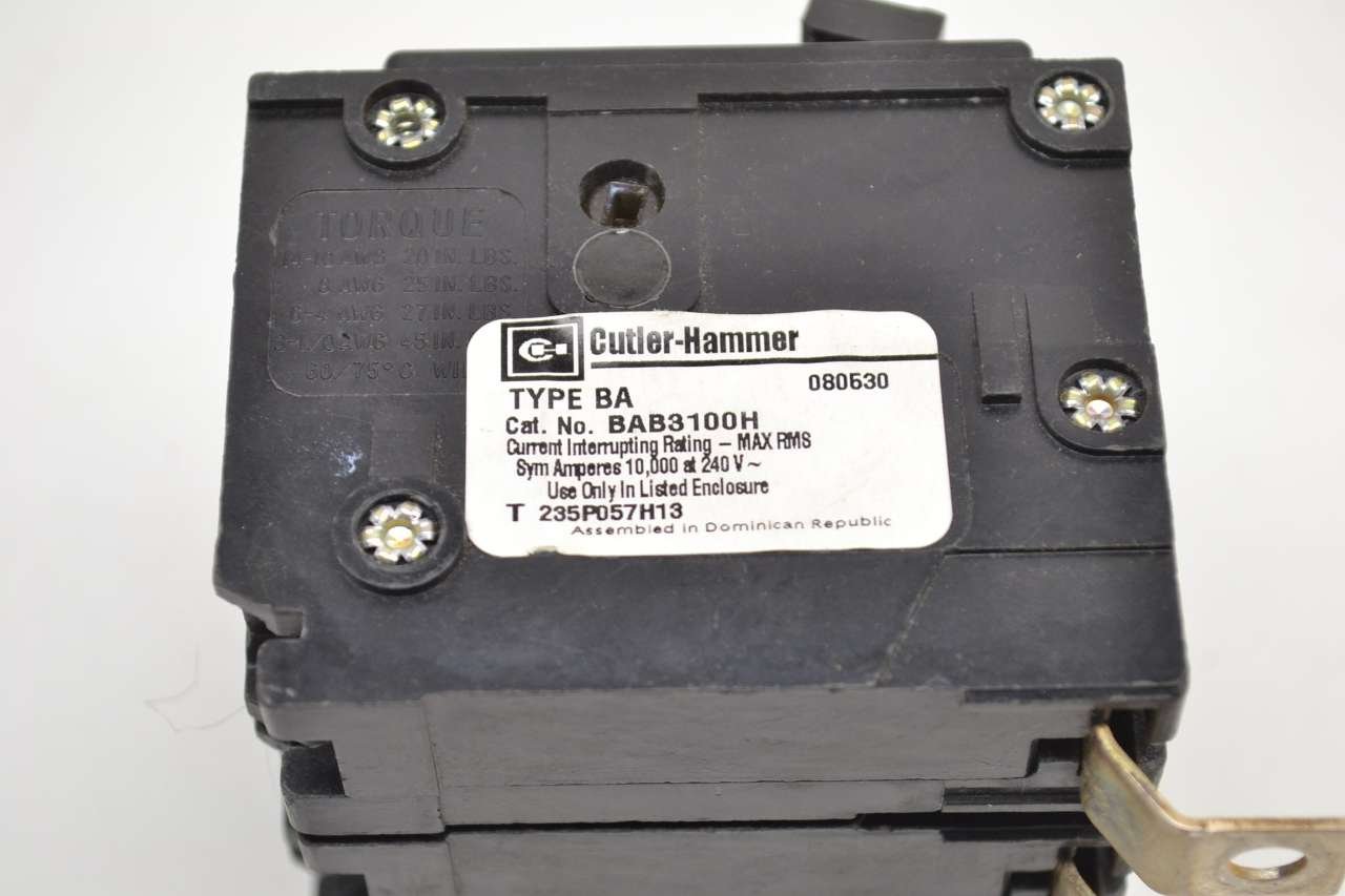 Cutler Hammer BAB3100H Circuit Breaker