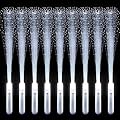 VAIPI 26 Pcs Fiber Optic Wands LED White Glow Stick Flash Fiber Optic Light Rod for Bulk Wedding Lighting Wands Flashing Sticks with 3 Light Modes (26 PCS)