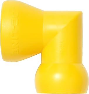 Loc-Line Acid Resistant Coolant Hose Component, Yellow Polyester, Elbow, 1/2